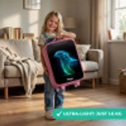 Digitale adelaar in profiel Kinderkoffer - Roze klein -sfeer2_EN