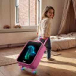Digitale adelaar in profiel Kinderkoffer - Roze klein -sfeer1