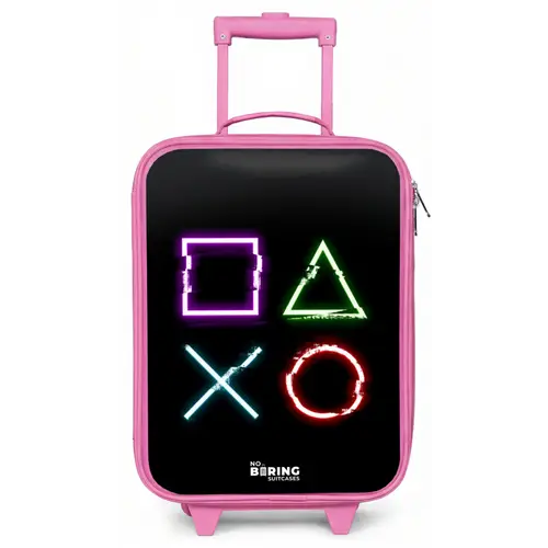 Knoppen van een gameconsole Kinderkoffer - Roze klein -zz3dotto