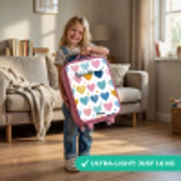 Hartenpatroon Kinderkoffer - Roze klein -sfeer2_EN
