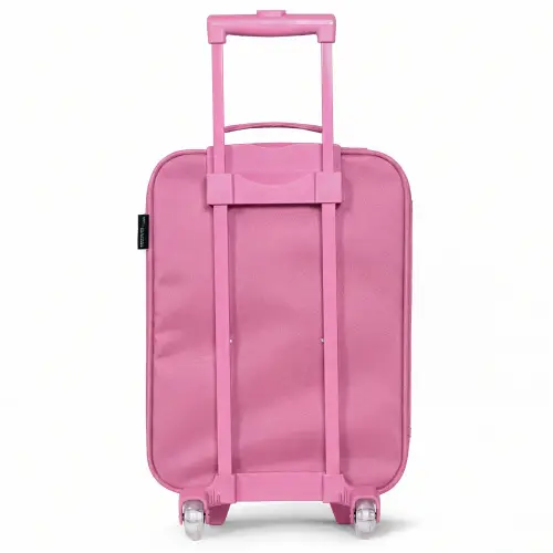 Hartje - Smiley - Patroon Kinderkoffer - Roze klein -achterkant
