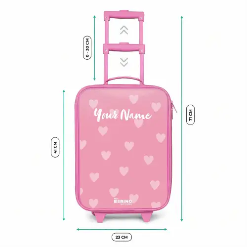 Hartjesritme Kinderkoffer - Roze klein -productfoto_formaten