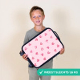 Roze hartjes Kinderkoffer - Zwart klein -sfeer4_NL
