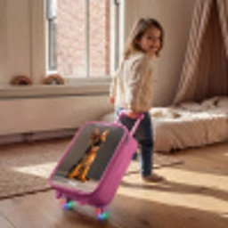 Hidde herder Kinderkoffer - Roze klein -sfeer1