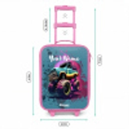Monster Wheels Kinderkoffer - Roze klein -productfoto_formaten