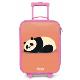 Panda - Slapen - Oranje Kinderkoffer - Roze klein -zz3dotto