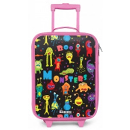 Patroon van monsters Kinderkoffer - Roze klein -zz3dotto