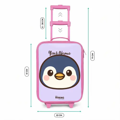Pinguïn Kinderkoffer - Roze klein -productfoto_formaten