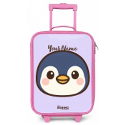 Pinguïn Kinderkoffer - Roze klein -zz3dotto
