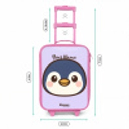 Pinguïn Kinderkoffer - Roze klein -productfoto_formaten