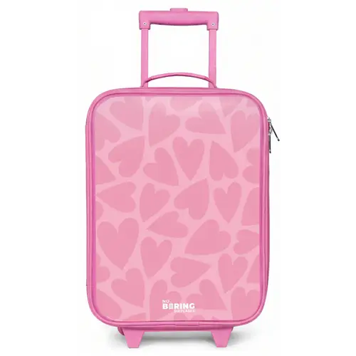 Roze hartjes patroon Kinderkoffer - Roze klein -zz3dotto