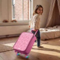 Roze hartjes patroon Kinderkoffer - Roze klein -sfeer1