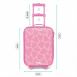 Roze hartjes patroon Kinderkoffer - Roze klein -productfoto_formaten