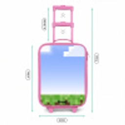 Pixel wereld Kinderkoffer - Roze klein -productfoto_formaten
