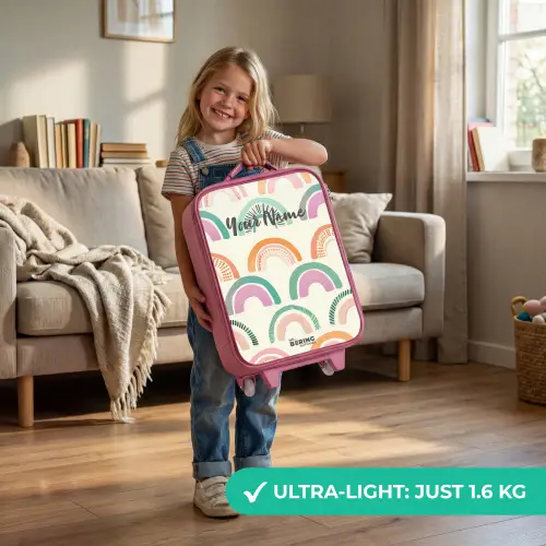 Regenbogen Kinderkoffer - Roze klein -sfeer2_EN