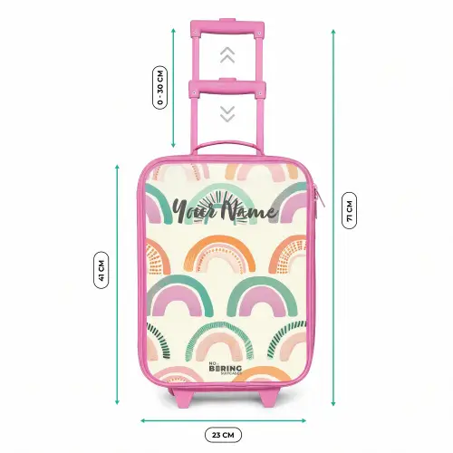 Regenbogen Kinderkoffer - Roze klein -productfoto_formaten