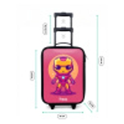 Roze ranger Kinderkoffer - Zwart klein -productfoto_formaten
