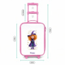 Sterrenmagie met krullen Kinderkoffer - Roze klein -productfoto_formaten