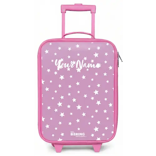 Sterrenstof Kinderkoffer - Roze klein -zz3dotto