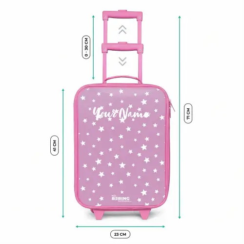 Sterrenstof Kinderkoffer - Roze klein -productfoto_formaten