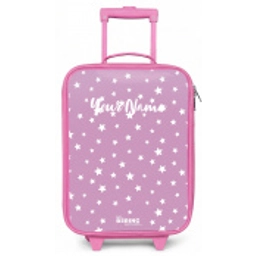 Sterrenstof Kinderkoffer - Roze klein -zz3dotto