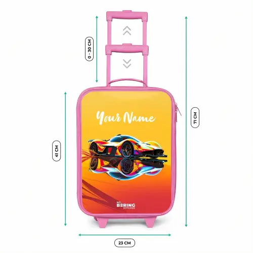 Sunbeam sprinter Kinderkoffer - Roze klein -productfoto_formaten