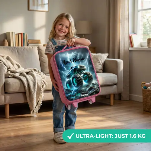 Thunder Wheels Kinderkoffer - Roze klein -sfeer2_EN