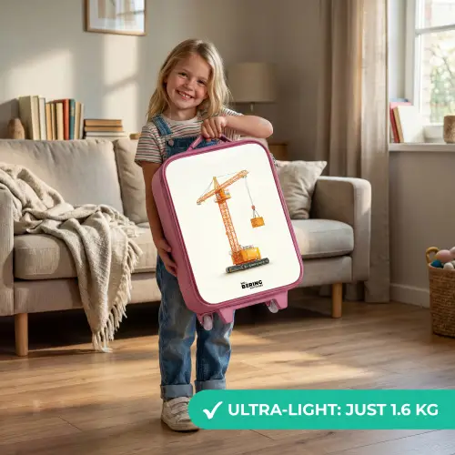 Torenkraan - Getekend - Oranje Kinderkoffer - Roze klein -sfeer2_EN