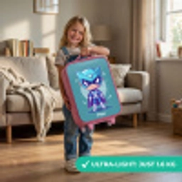 Turquoise tornado Kinderkoffer - Roze klein -sfeer2_EN