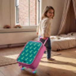 Tyranosaurus specs Kinderkoffer - Roze klein -sfeer1