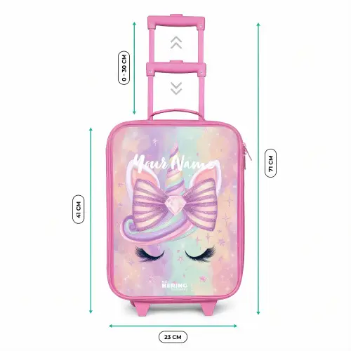 Eenhoorn Kinderkoffer - Roze klein -productfoto_formaten