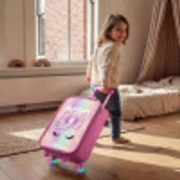 Eenhoorn Kinderkoffer - Roze klein -sfeer1