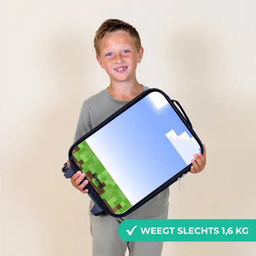 Pixel wereld Kinderkoffer - Zwart klein -sfeer4_NL