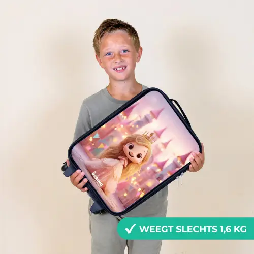 Prinses - Roze - Kasteel Kinderkoffer - Zwart klein -sfeer4_NL