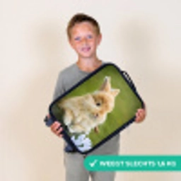 Konijn in bloempot Kinderkoffer - Zwart klein -sfeer4_NL