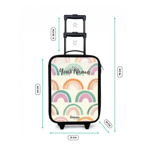Regenbogen Kinderkoffer - Zwart klein -productfoto_formaten