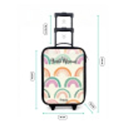 Regenbogen Kinderkoffer - Zwart klein -productfoto_formaten