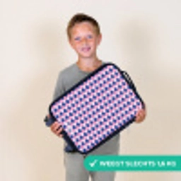 Schubben - Patroon - Blauw - Roze Kinderkoffer - Zwart klein -sfeer4_NL