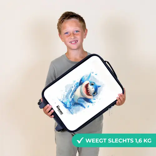 Haai - Tanden - Water Kinderkoffer - Zwart klein -sfeer4_NL