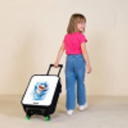 Haai - Tanden - Water Kinderkoffer - Zwart klein -sfeer1