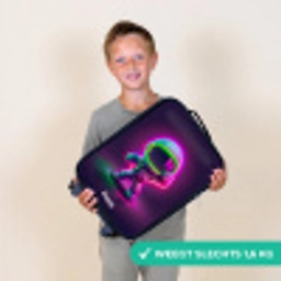 Space karate neon Kinderkoffer - Zwart klein -sfeer4_NL