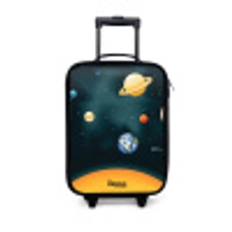 Ruimte met planeten Kinderkoffer - Zwart klein -3d