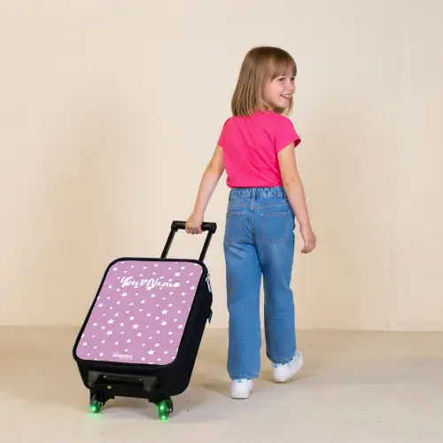 Sterrenstof Kinderkoffer - Zwart klein -sfeer1