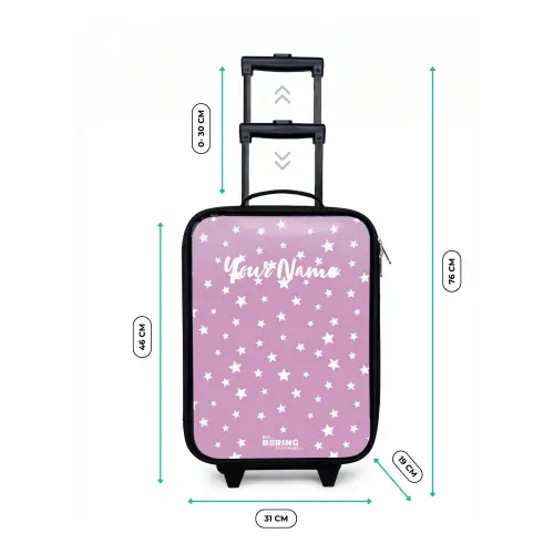 Sterrenstof Kinderkoffer - Zwart klein -productfoto_formaten