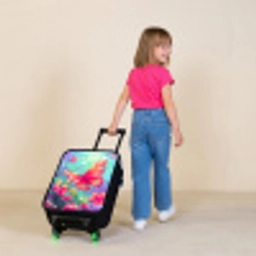 Verbluffende vlinder Kinderkoffer - Zwart klein -sfeer1