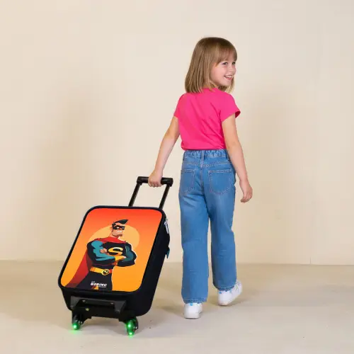 Sunny superhero Kinderkoffer - Zwart klein -sfeer1
