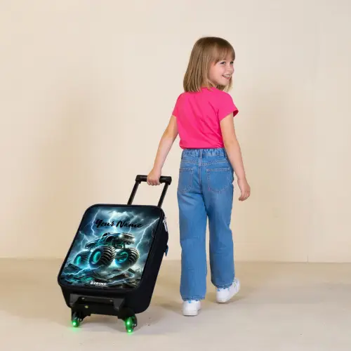 Thunder Wheels Kinderkoffer - Zwart klein -sfeer1