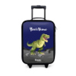 Tjibbe T-Rex Kinderkoffer - Zwart klein -3d