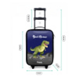 Tjibbe T-Rex Kinderkoffer - Zwart klein -productfoto_formaten