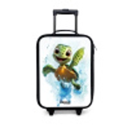 Schildpad - Water - Groen Kinderkoffer - Zwart klein -3d